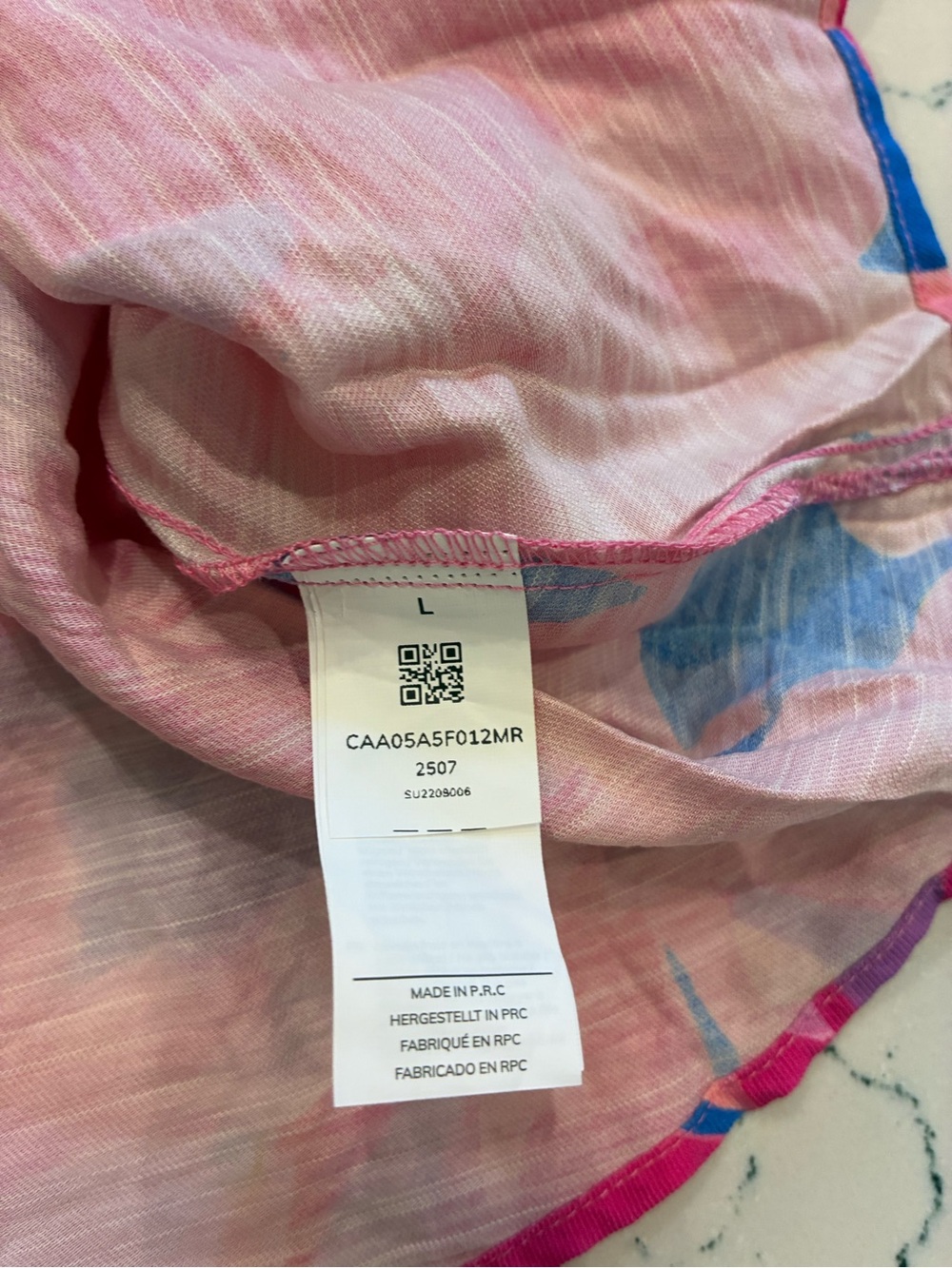 NWT Cupshe Pink & Blue Floral Dress - Picture 8 of 8